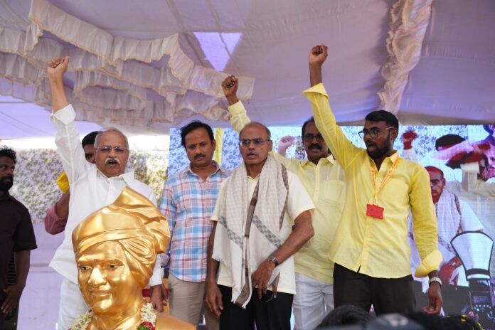 NTR statue unveiled in Yagnanarayanapuram, Khammam district