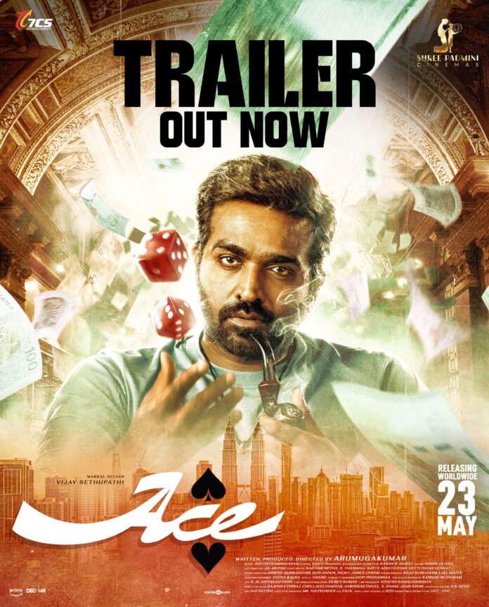 WhatsApp Image 2025-05-18 at 7.56.51 PM Vijay Sethupathi’s Fun-filled Action Entertainer Ace Trailer Unleashed, Telugu Release Through Shree Padmini Cinemas On May 23rd