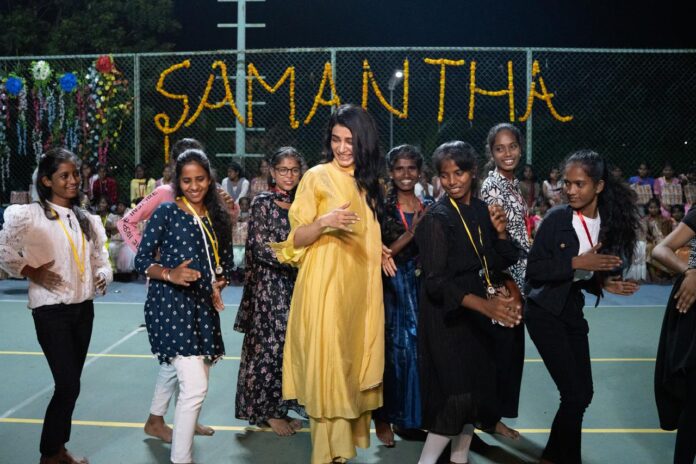 ‘Light of Joy 2025’ Diwali celebration under the auspices of Pratyusha Support, an NGO owned by popular actress Samantha