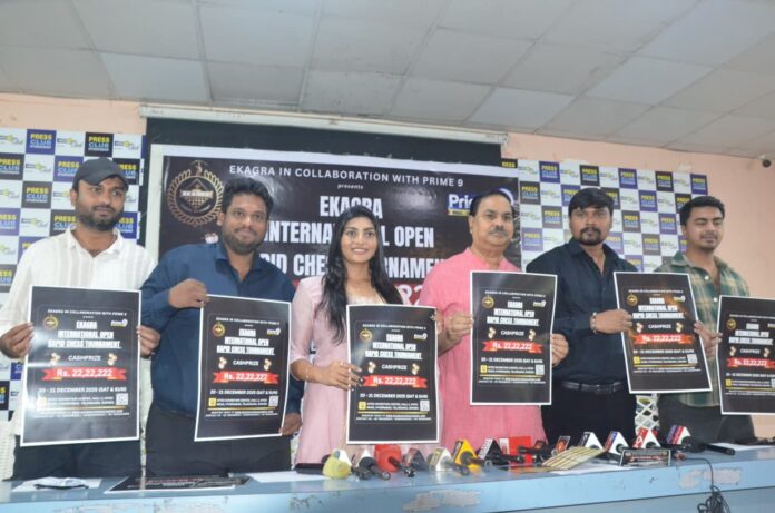 Hyderabad to Host Ekagra International Open Rapid Chess Tournament with Massive Prize Money