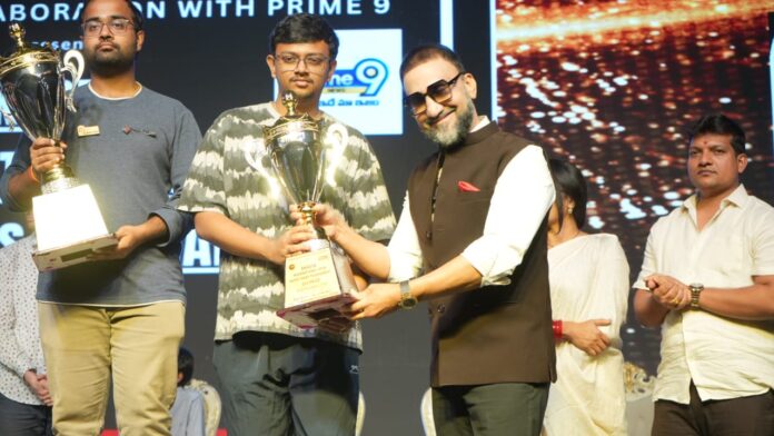 Prize giving ceremony of the Ekagra International Open Rapid Chess Tournament held at Hitex