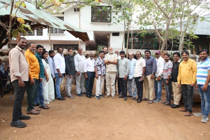 Intimate meeting of the new executive committee of the Film Critics Association with Chadalawada Srinivasa Rao