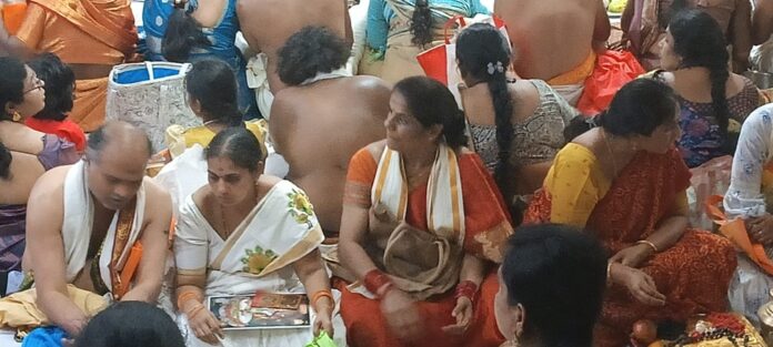 Mrs. Bhavani performed special pujas and services at Sri Chakra Peetham on the occasion of Akshaya Tritiya.