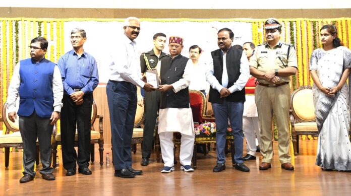WhatsApp Image 2026-06-14 at 10.16.47 PM Recognition for voluntary blood donation services... Governor honors Dr. Rajeshwar Rao.